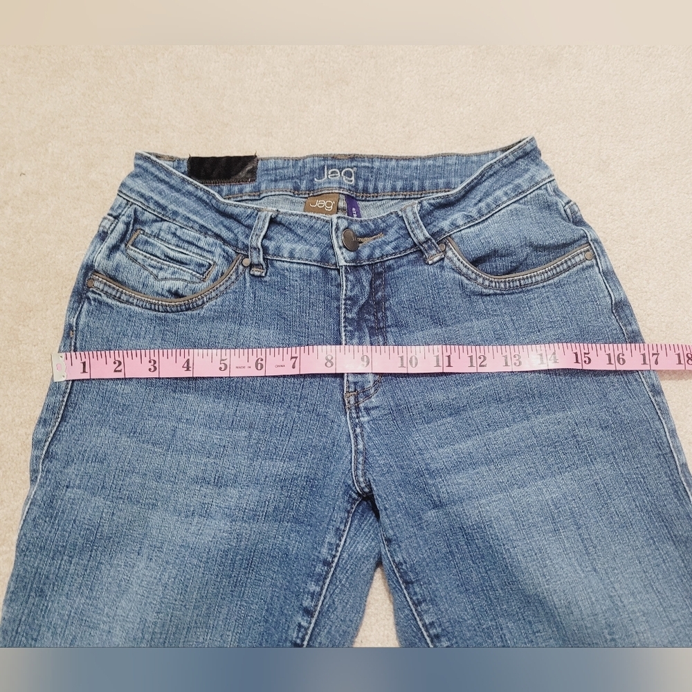 Jag Jeans Women’s Size 4P Bootcut Stretch Blue Denim Jeans Mid Rise - Picture 6 of 12